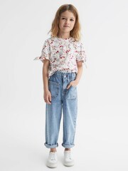 Reiss Multi Tally Printed Cotton T-Shirt - Image 3 of 6