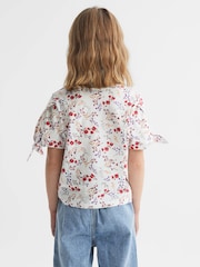 Reiss Multi Tally Printed Cotton T-Shirt - Image 5 of 6