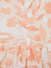 Reiss Pink Print Lottie Floral Print Halter Neck Dress - Image 7 of 7
