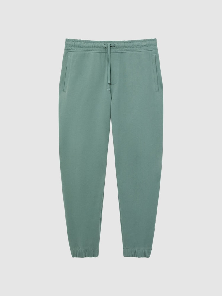 Reiss Fern Green Ali Garment Dye Joggers - Image 2 of 6
