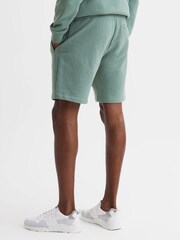 Reiss Fern Green Henry Garment Dye Jersey Shorts - Image 5 of 5