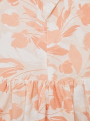 Reiss Pink Print Lottie 4-9 yrs Floral Print Halter Neck Dress - Image 7 of 7