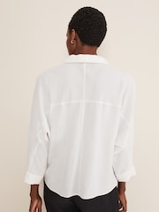 Phase Eight White Zip Front Cynthia Blouse - Image 2 of 6