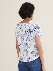 Phase Eight Natural Ryley Floral 100% Cotton Top - Image 2 of 6
