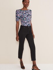 Phase Eight Blue Sasha Jersey Top - Image 3 of 6