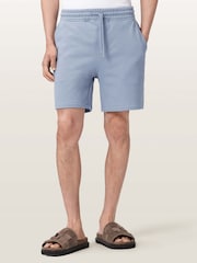 AllSaints Blue Asher Sweatshirt Shorts - Image 1 of 7