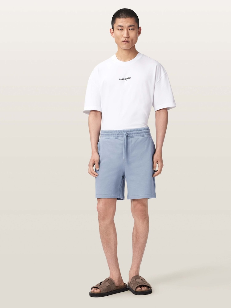 AllSaints Blue Asher Sweatshirt Shorts - Image 2 of 7