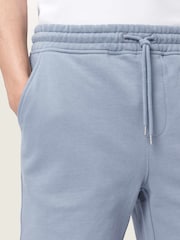 AllSaints Blue Asher Sweatshirt Shorts - Image 3 of 7