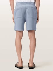 AllSaints Blue Asher Sweatshirt Shorts - Image 4 of 7