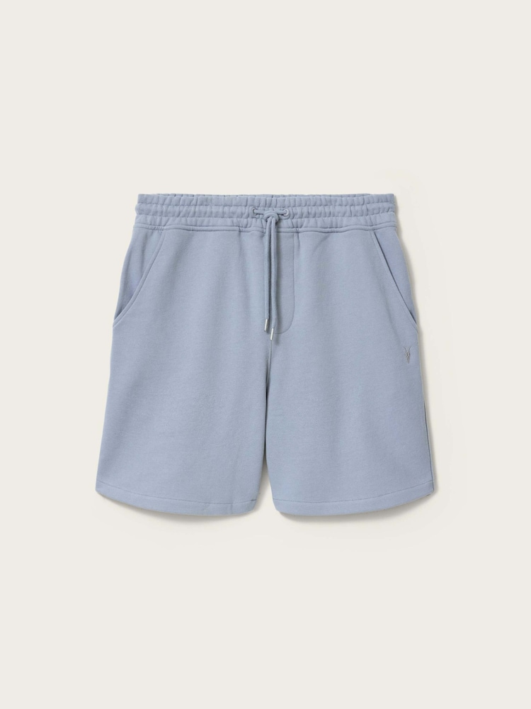 AllSaints Blue Asher Sweatshirt Shorts - Image 7 of 7