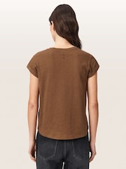 AllSaints Brown Anna T-Shirt - Image 2 of 7