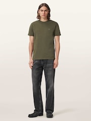 AllSaints Green Dexter Short Sleeve Crew Neck T-Shirt - Image 2 of 6
