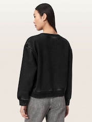 AllSaints Black Chains Pippa Sweatshirt - Image 5 of 8