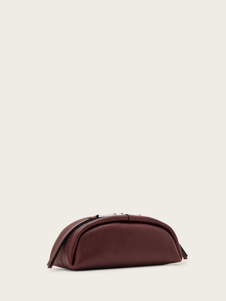 AllSaints Red Rosalie Pouch - Image 2 of 4