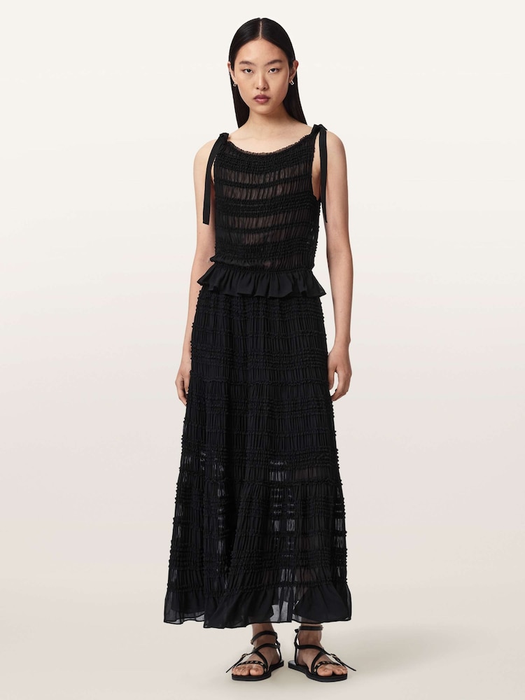 AllSaints Black Lotus Top - Image 2 of 6 AllSaints Black Lotus Top - Image 2 of 6