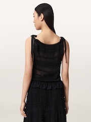 AllSaints Black Lotus Top - Image 4 of 6
