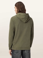 AllSaints Green Brace Over The Head Hoodie - Image 5 of 6