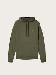 AllSaints Green Brace Over The Head Hoodie - Image 6 of 6