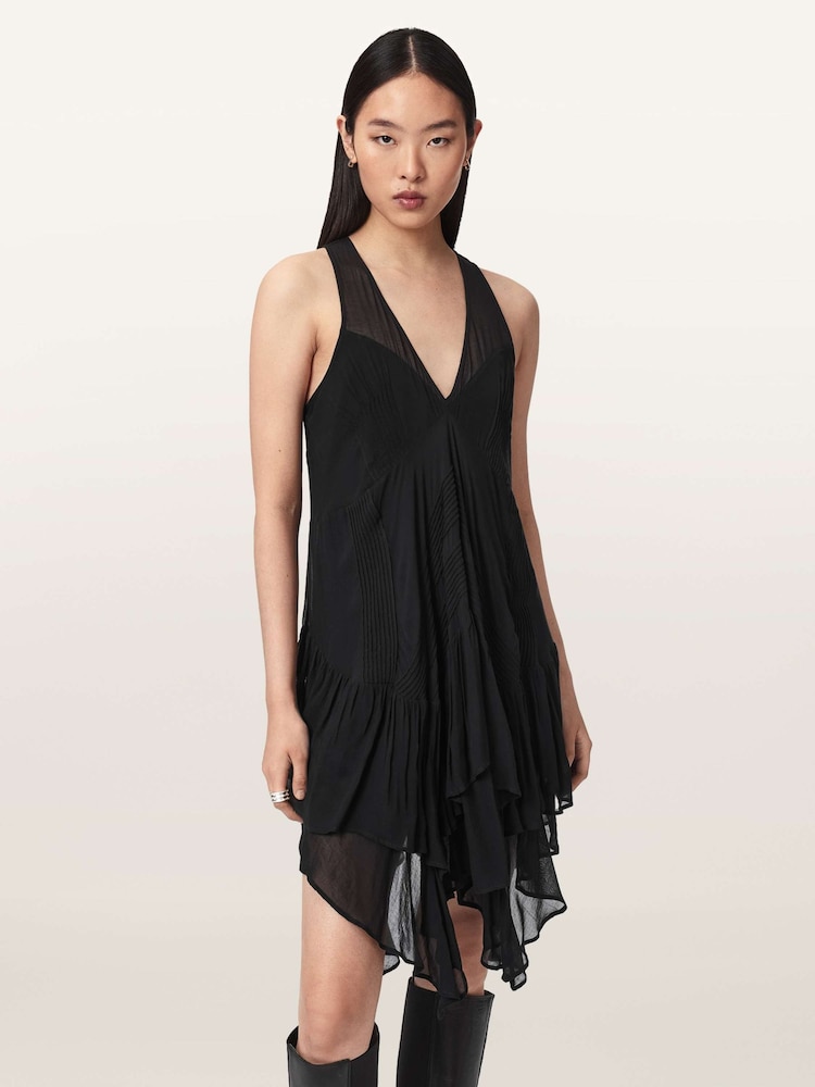 AllSaints Black Gretel Dress - Image 1 of 7 AllSaints Black Gretel Dress - Image 1 of 7