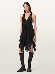 AllSaints Black Gretel Dress - Image 2 of 7