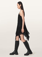 AllSaints Black Gretel Dress - Image 4 of 7