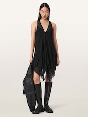 AllSaints Black Gretel Dress - Image 6 of 7