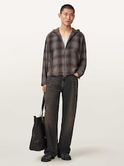 AllSaints Grey Santo Long Sleeve Shirt - Image 5 of 6