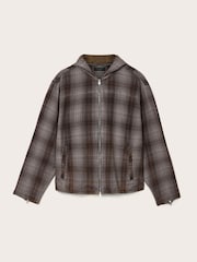 AllSaints Grey Santo Long Sleeve Shirt - Image 6 of 6