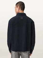 AllSaints Blue Haiku Long Sleeve Shirt - Image 5 of 7