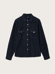 AllSaints Blue Haiku Long Sleeve Shirt - Image 7 of 7