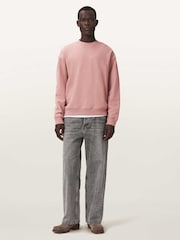 AllSaints Pink Asher Crew Sweat Top - Image 2 of 6