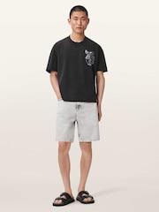 AllSaints Black Seraph Short Sleeve Crew Neck T-Shirt - Image 3 of 8