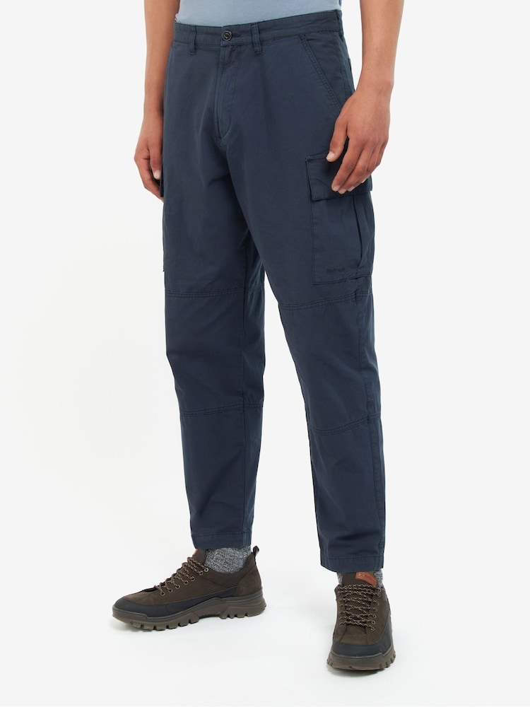 Barbour® Navy Ripstop Relaxed Fit Cargo Trousers - Image 1 of 6 Barbour® Navy Ripstop Relaxed Fit Cargo Trousers - Image 1 of 6