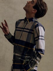 Barbour® Grey Iceloch Tartan Check Long Sleeve Cotton Shirt - Image 5 of 6