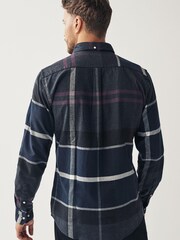 Barbour® Black Slate Iceloch Tartan Check Long Sleeve Cotton Shirt - Image 4 of 7