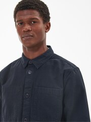 Barbour® Navy Chesterwood Workwear Shacket Overshirt - Image 4 of 7