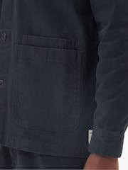 Barbour® Navy Chesterwood Workwear Shacket Overshirt - Image 6 of 7