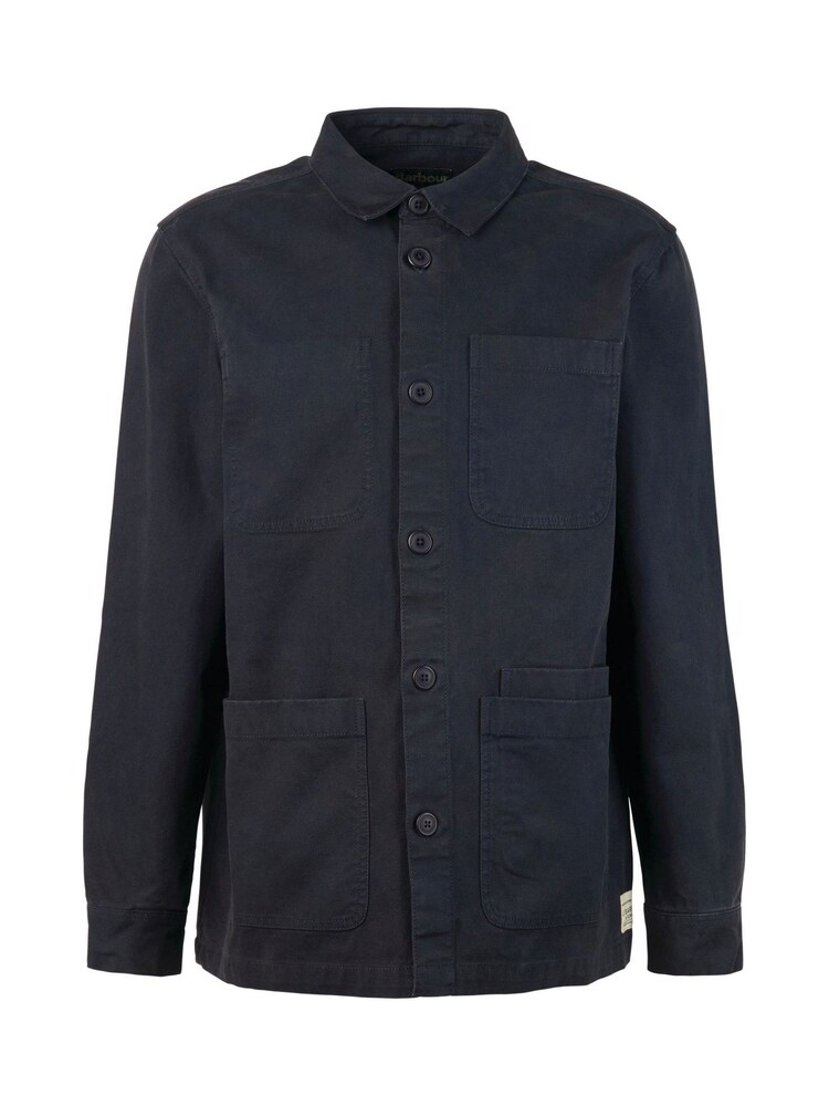 Barbour® Navy Chesterwood Workwear Shacket Overshirt - Image 7 of 7