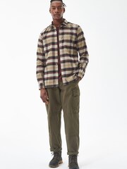 Barbour® Stone Askrigg Check Long Sleeve Shirt - Image 3 of 8