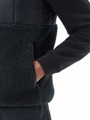 Barbour® Black Fell Borg Fleece Hybrid Gilet - Image 5 of 7