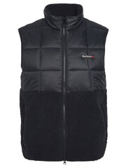 Barbour® Black Fell Borg Fleece Hybrid Gilet - Image 7 of 7