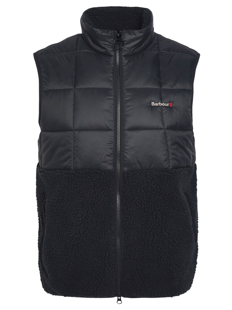 Barbour® Black Fell Borg Fleece Hybrid Gilet - Image 7 of 7
