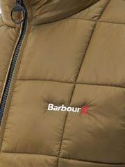 Barbour® Khaki Green Fell Borg Fleece Hybrid Gilet - Image 6 of 7
