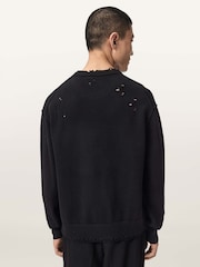 AllSaints Black Wolf Crew Jumper - Image 4 of 6