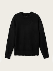 AllSaints Black Wolf Crew Jumper - Image 6 of 6