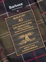 Barbour® Navy 40th Anniversary Beaufort Waxed Jacket - Image 10 of 12
