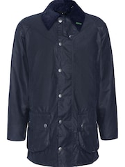 Barbour® Navy 40th Anniversary Beaufort Waxed Jacket - Image 8 of 12