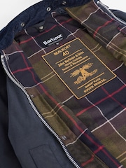 Barbour® Navy 40th Anniversary Beaufort Waxed Jacket - Image 9 of 12