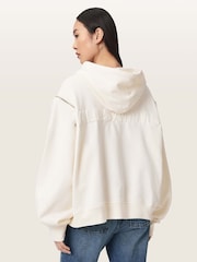AllSaints White Ciara Hoodie - Image 3 of 8