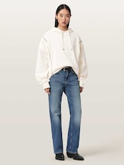 AllSaints White Ciara Hoodie - Image 4 of 8